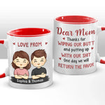 Custom Name Funny Gifts for Mom - Personalized Accent Mugs