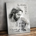 Custom Christian Memorial Portrait Decor - Personalized Canvas