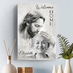 Custom Christian Memorial Portrait Decor - Personalized Canvas