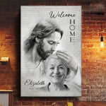 Custom Christian Memorial Portrait Decor - Personalized Canvas