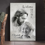 Custom Christian Memorial Portrait Decor - Personalized Canvas