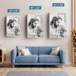 Custom Christian Memorial Portrait Decor - Personalized Canvas