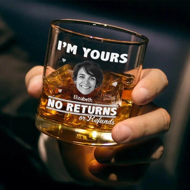 Custom Photo Romantic Gifts - Personalized Whiskey Glass