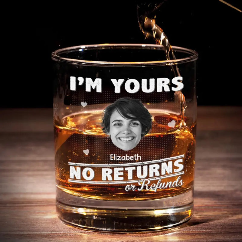 Custom Photo Romantic Gifts - Personalized Whiskey Glass