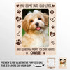 Custom Photo Your Paw Prints Will Always Be In My Heart - Memorial Personalized Custom Car Visor Clip - Sympathy Gift For Pet Owners, Pet Lovers