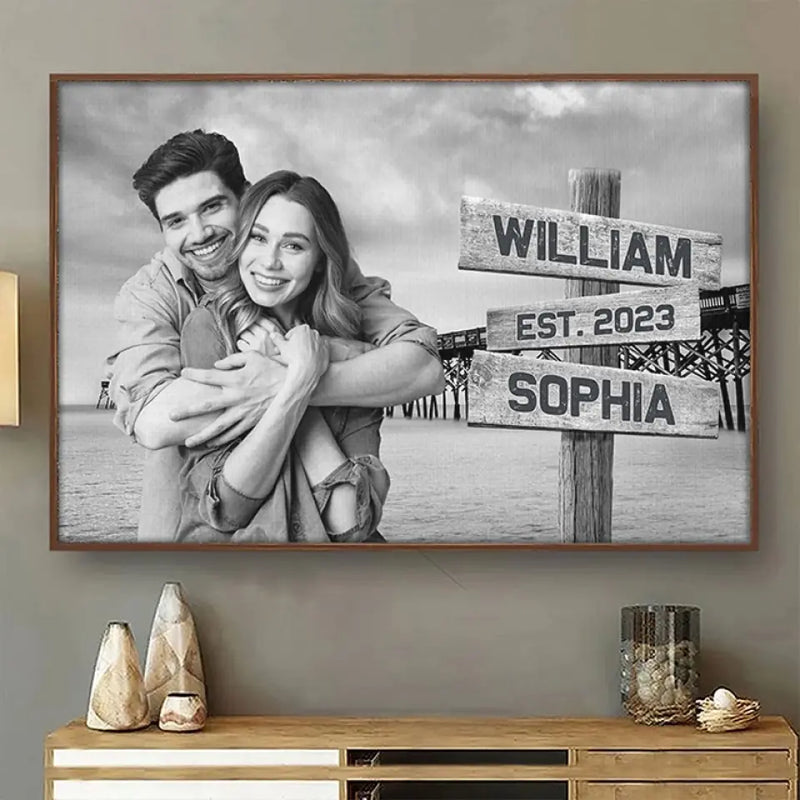 Custom Photo Couple Decor - Personalized Poster
