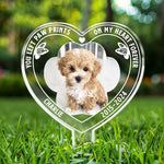 Custom Pet Photo Memorial Gifts for Dog Lovers - Personalized Acrylic Stake