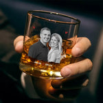 Custom Photo Husband Gift - Personalized Whiskey Glass