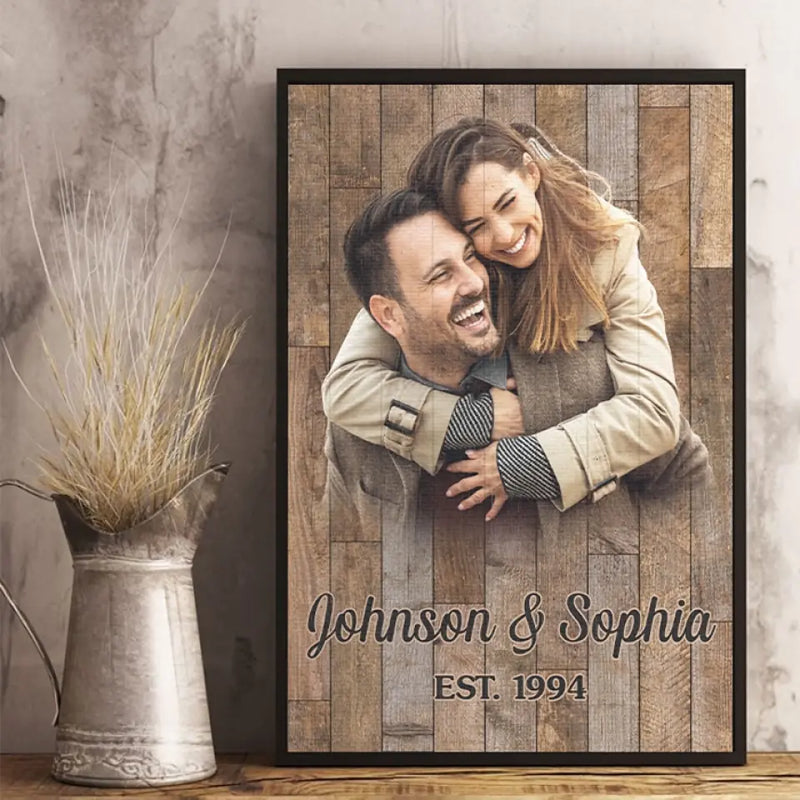 Custom Photo Couple Gifts - Personalized Poster
