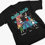 Custom Name Rad Dad Family Gifts - Personalized Apparel