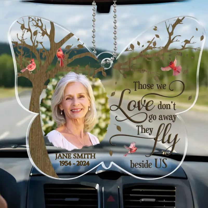 Custom Photo Memorial Car Ornament - Personalized Car Ornament