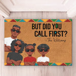 Custom Family Portrait Door Decor - Personalized Doormat