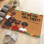 Custom Family Portrait Door Decor - Personalized Doormat