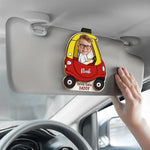 Custom Photo Little Driver Gifts for Dad - Personalized Car Visor Clip