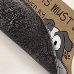 Custom Name Dog Visitor Approval Gifts for Dog Lovers - Personalized Doormat