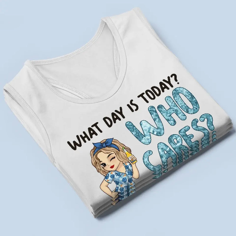 Custom Name Funny Tired Woman Gifts - Personalized Racer Back Tank Top