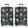 Custom Photo Families That Travel Together, Stay Together - Family Personalized Custom Luggage Cover - Summer Vacation Gift For Family Members