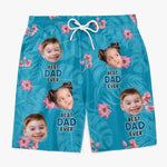 Custom Photo Gifts for Dad - Personalized Beach Shorts