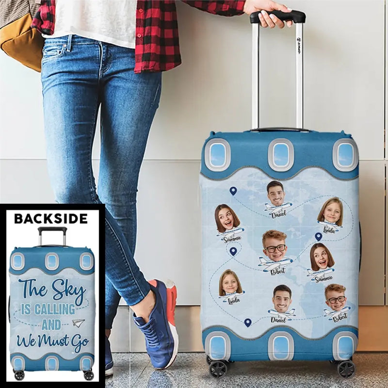 Custom Photo Travel Gifts - Personalized Luggage Cover