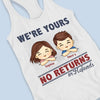No Returns Or Refunds - Family Personalized Custom Racer Back Tank Top - Gift For Mom, Grandma