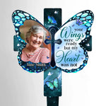 Custom Photo Memorial Butterfly Decor - Personalized Acrylic Stake