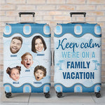 Custom Family Photo Vacation Gifts - Personalized Luggage Cover