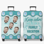 Custom Family Photo Vacation Gifts - Personalized Luggage Cover