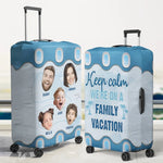 Custom Family Photo Vacation Gifts - Personalized Luggage Cover