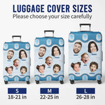 Custom Family Photo Vacation Gifts - Personalized Luggage Cover