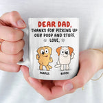 Custom Name Funny Dog Gifts for Dad - Personalized Mugs