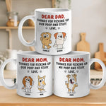 Custom Name Funny Dog Gifts for Dad - Personalized Mugs