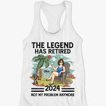 Custom Retirement Gifts for Women - Personalized Racer Back Tank Top