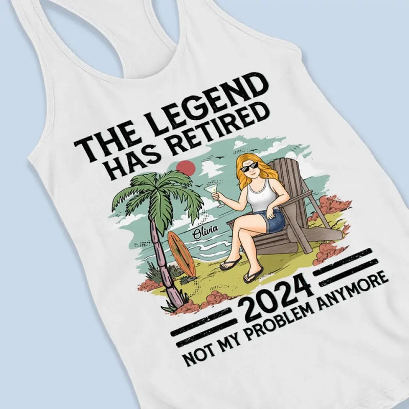 Custom Retirement Gifts for Women - Personalized Racer Back Tank Top