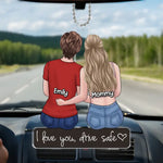 Custom Name Mother Daughter Gifts - Personalized Car Ornament