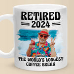 Custom Photo Retirement Gifts for Men - Personalized Mug