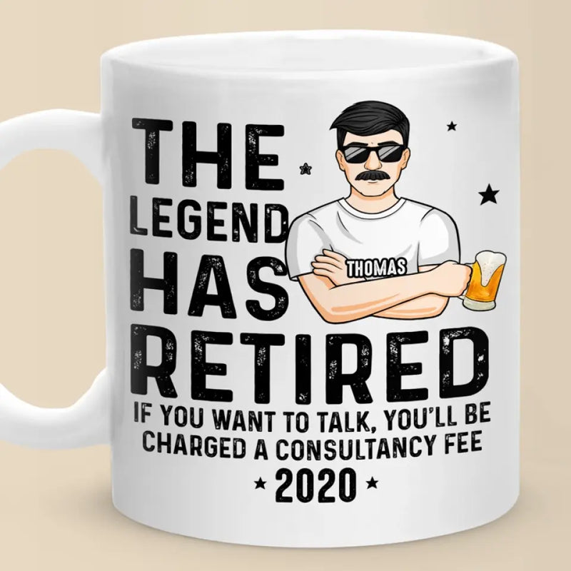 Custom Funny Retirement Gifts for Men - Personalized Mug