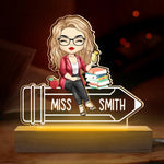 Custom Name Teacher Gifts for Women - Personalized Acrylic LED Light