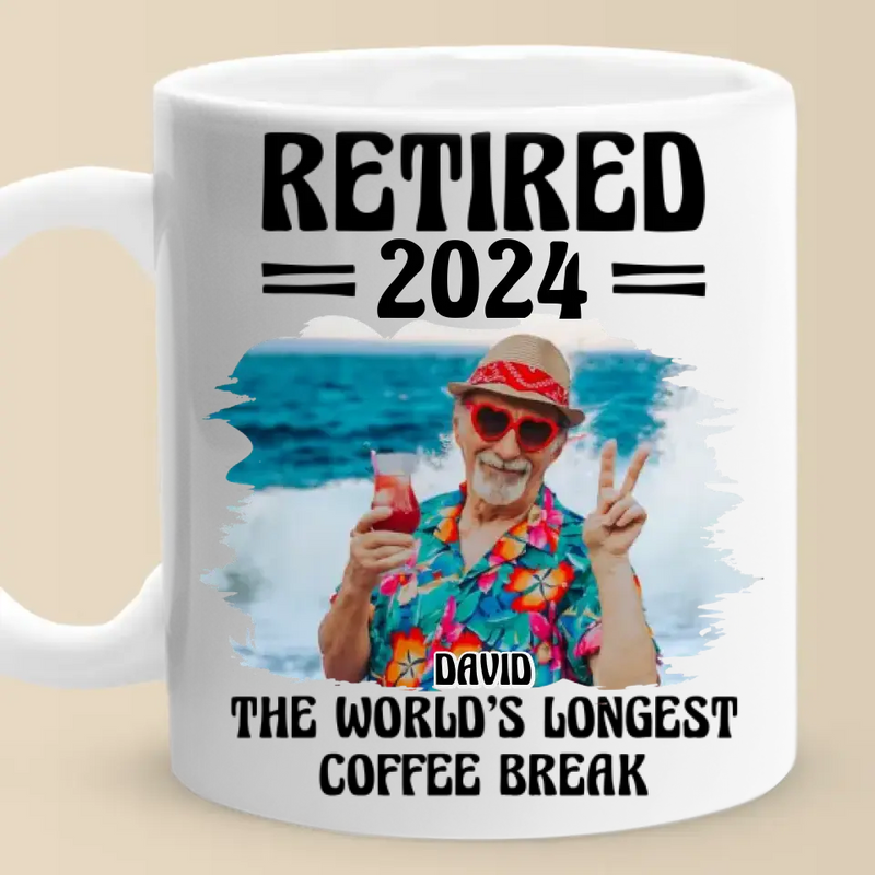 Custom Photo Retirement Gifts for Men - Personalized Mug