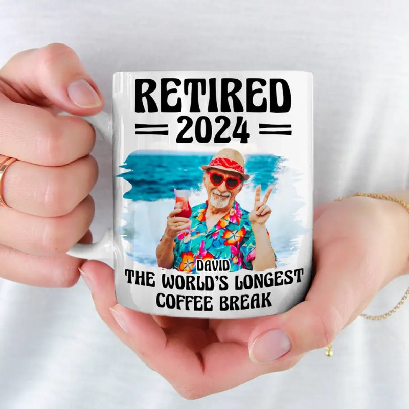 Custom Photo Retirement Gifts for Men - Personalized Mug