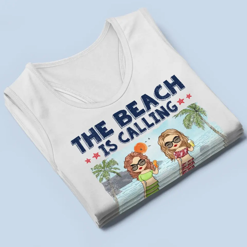 Custom Name Beach Vacation Gifts for Women - Personalized Racer Back Tank Top