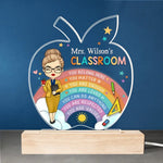 Custom Name Teacher Classroom Gifts - Personalized Acrylic LED Light