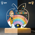 Custom Name Teacher Classroom Gifts - Personalized Acrylic LED Light