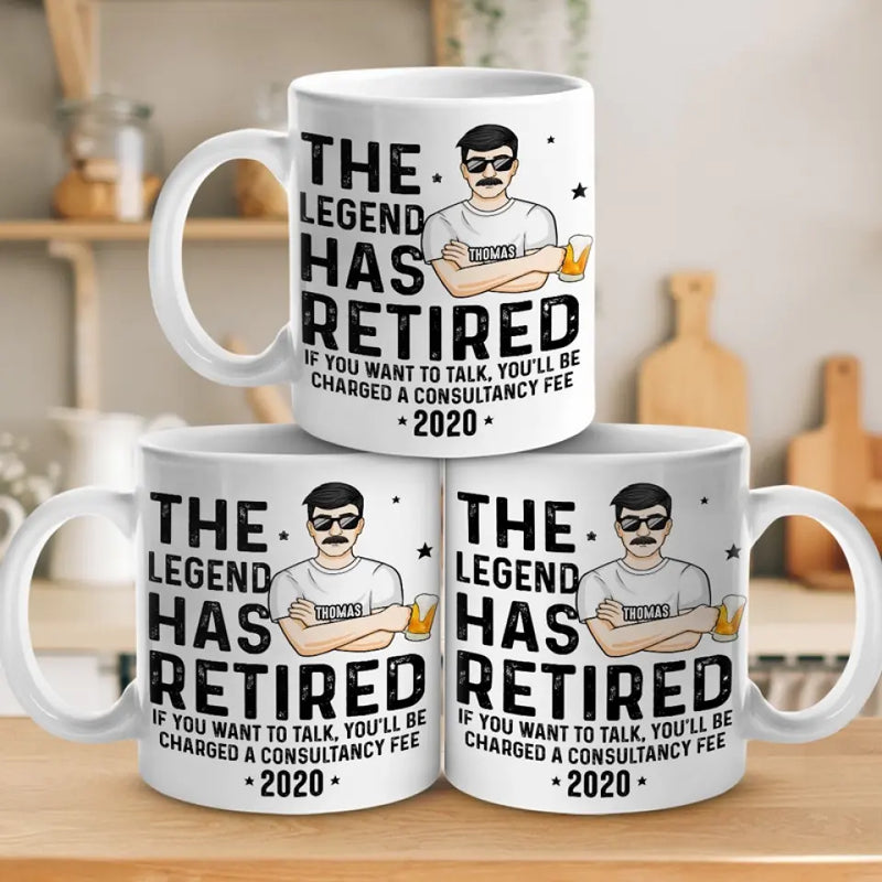 Custom Funny Retirement Gifts for Men - Personalized Mug