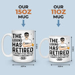Custom Funny Retirement Gifts for Men - Personalized Mug