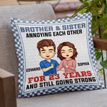Custom Name Brother Sister Gifts - Personalized Pillow