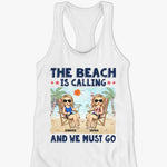 Custom Name Beach Vacation Gifts for Women - Personalized Racer Back Tank Top