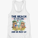 Custom Name Beach Gifts for Women - Personalized Racer Back Tank Top