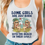 Custom Name Beach Gifts for Women - Personalized Racer Back Tank Top