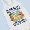 Summer Is Calling - Bestie Personalized Custom Racer Back Tank Top - Gift For Best Friends, BFF, Sisters