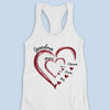 An Amazing Journey Of A Mother - Family Personalized Custom Racer Back Tank Top - Gift For Mom, Grandma